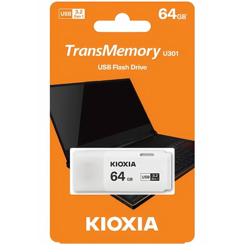 KIOXIA 64GB U301 USB 3.2 GEN 1 Bellek - 1