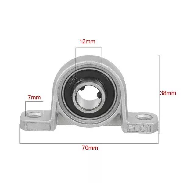 KP 001 Yataklı Rulman (Delik Çapı : 12mm) - 3