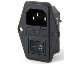 Kulaklı Power Soketi - Erkek - Anahtarlı - Robolink (1)