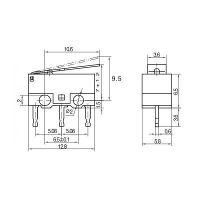 KW10-Z3P Micro Switch - Robolink (1)