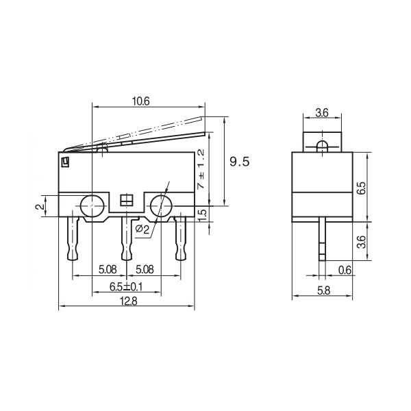 KW10-Z3P Micro Switch - 2