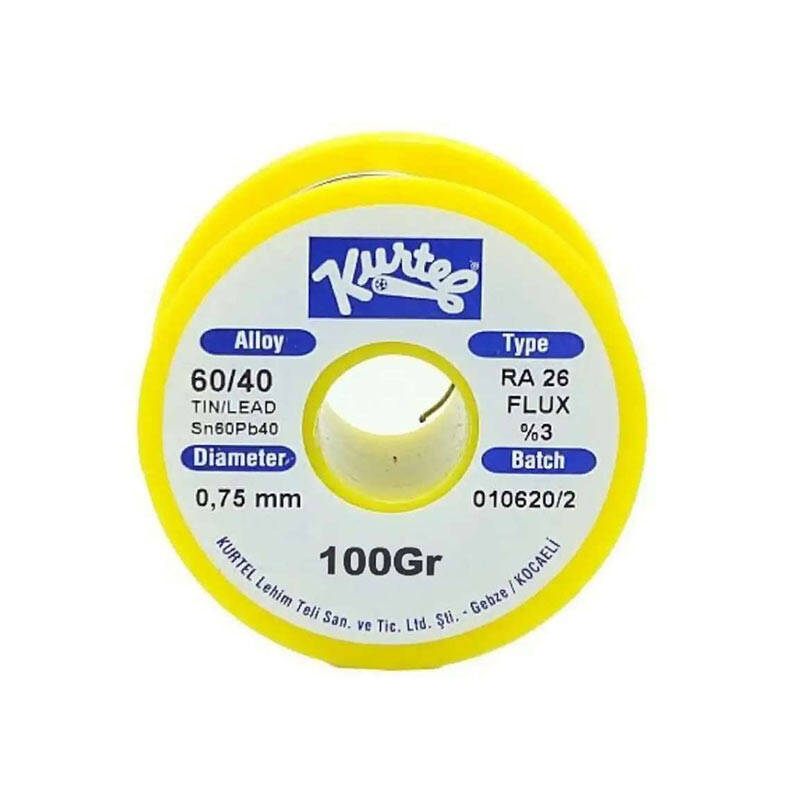 Kurtel Lehim Teli 60/40 - 0.75mm - 100 Gr - 1