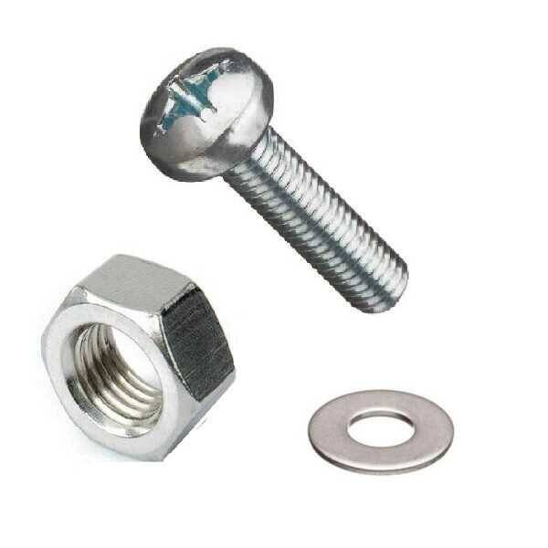 M2x8 YSB Vida Somun ve Pul Seti - 10'lu Paket - 1