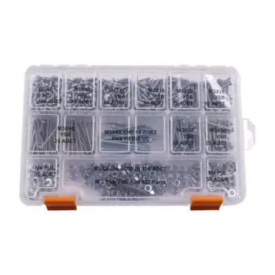 M3 YSB Vida Somun ve Pul Seti - 632 Parça - 1 data-big=