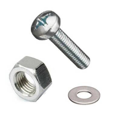 M3x12 YSB Vida Somun ve Pul Seti - 10'lu Paket - Robolink