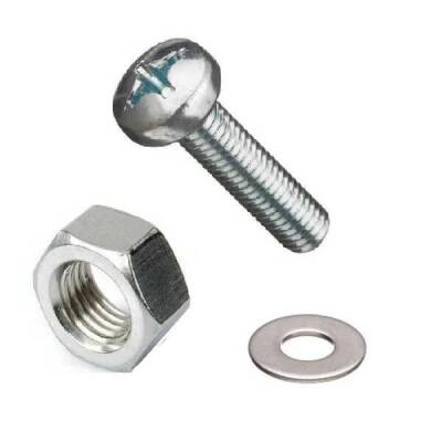 M3x16 YSB Vida Somun ve Pul Seti - 10'lu Paket - Robolink