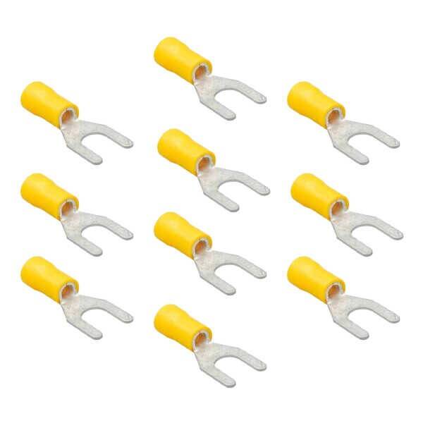 M4 Çatal Tip İzoleli Kablo Ucu 4.00 - 6.00mm2 - 10 Adet - 1