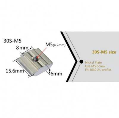 M5/30 T Kanal Somun - 3 data-big=