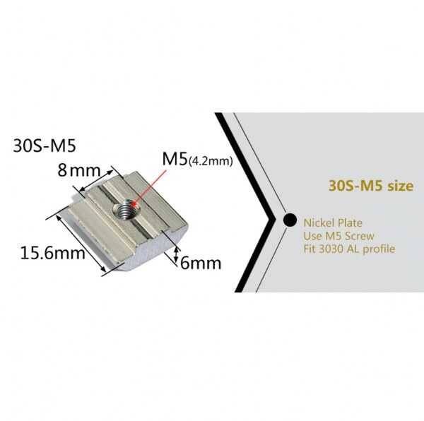 M5/30 T Kanal Somun - 3