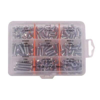 M5 YSB Vida Somun ve Pul Seti - 188 Parça - Robolink Teknoloji