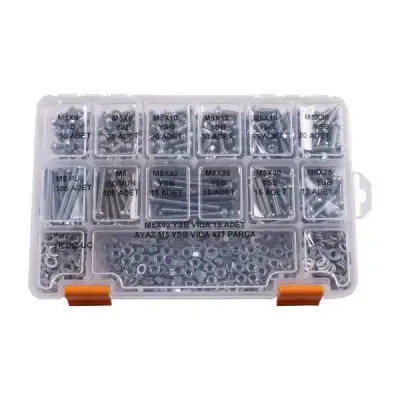 M5 YSB Vida Somun ve Pul Seti - 437 Parça - 1 data-big=