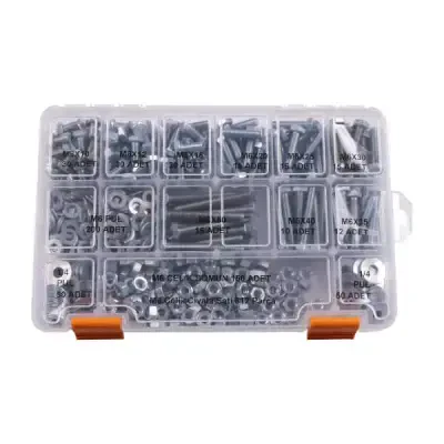 M6 Anahtar Başlı Vida Somun ve Pul Seti - 612 Parça - 1 data-big=