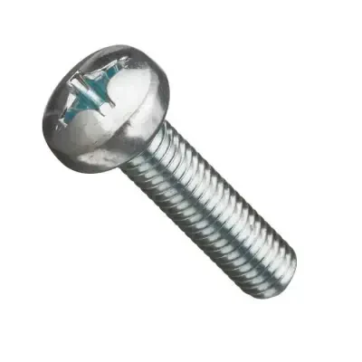 M6x15 YSB Galvaniz(Beyaz) Vida - 10 Adet 