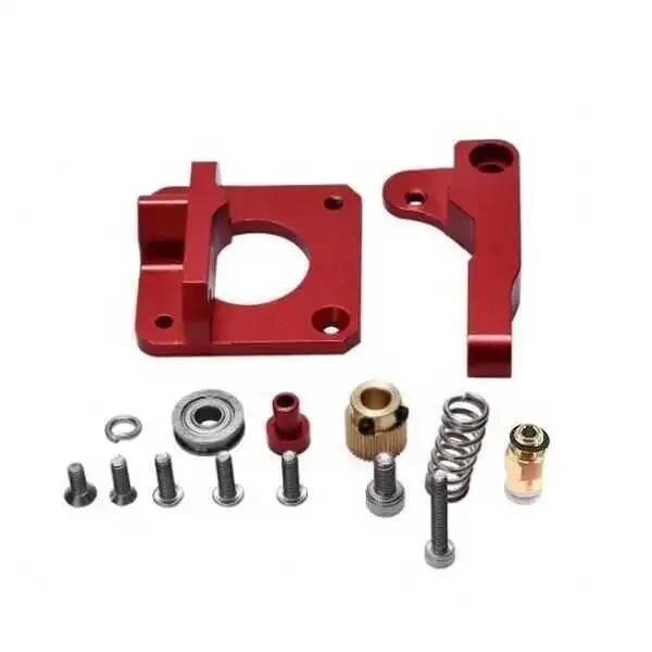 MK8 Alüminyum Extruder Blok Seti Kırmızı- Sağ El -1.75mm - 1