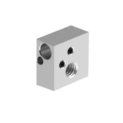 MK8 Alüminyum Isıtıcı Blok-20x20x10mm - Tüplü Termistör - Robolink (1)