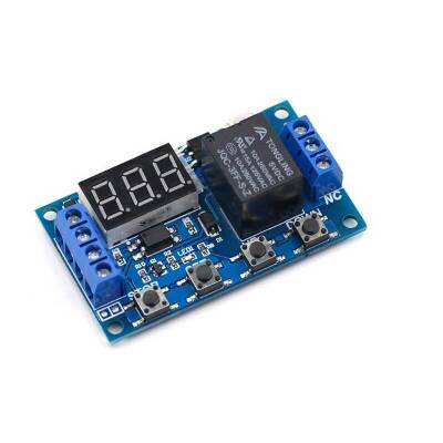 Çok Fonksiyonlu Zaman Ayarlı Tekli Röle Kartı 6-30V/USB(5V) - 3 data-big=