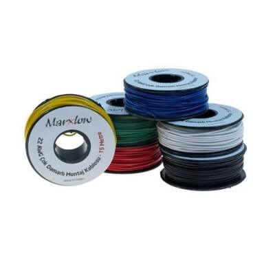 Montaj Kablosu Rulosu - 15mt, Çok Damar, Beyaz - 3 data-big=