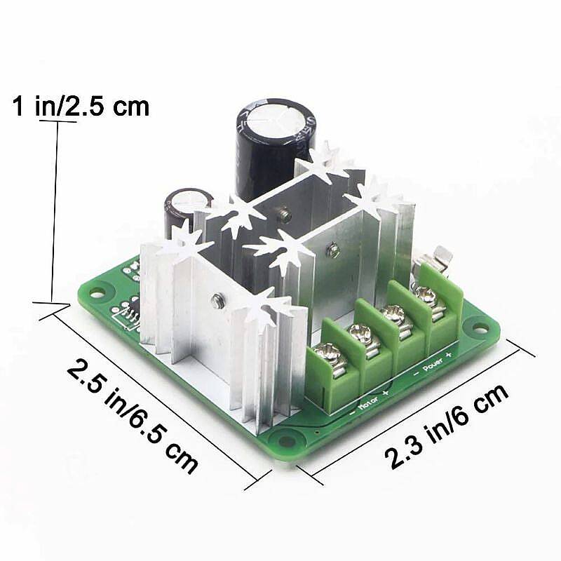 PWM DC Motor Hız Kontrol Kartı 6V-90V 15A - 2
