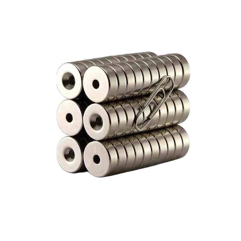 Neodyum Güçlü Mıknatıs Delikli 10x3-4mm - 1 Adet - 1