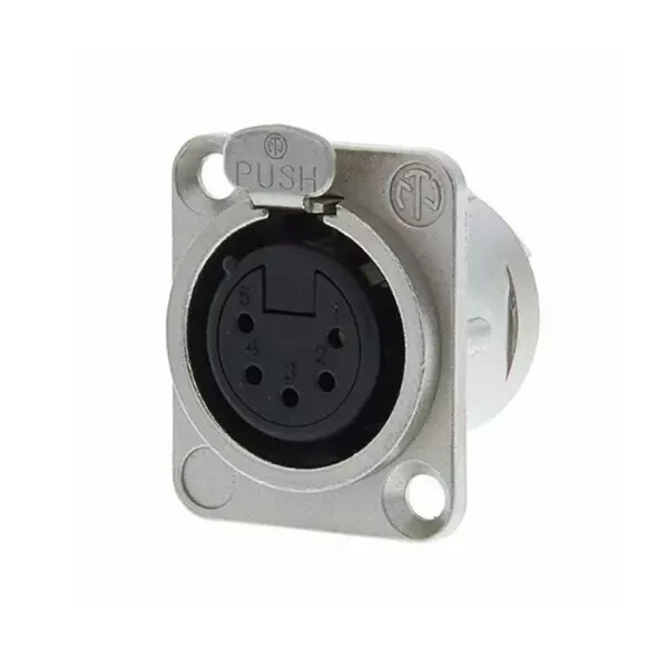  NC5FD-L-1 5 Pin XLR Dişi Şase Konnektör - 1