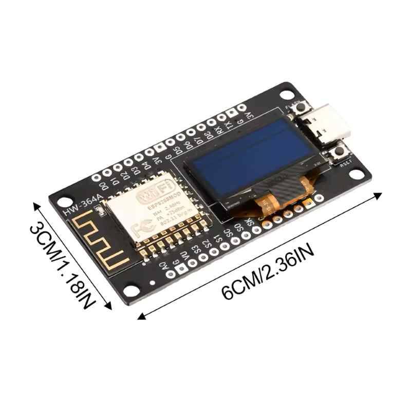 Nodemcu ESP8266 0.96 Inch OLED Wifi Geliştirme Modülü Type-C - 4