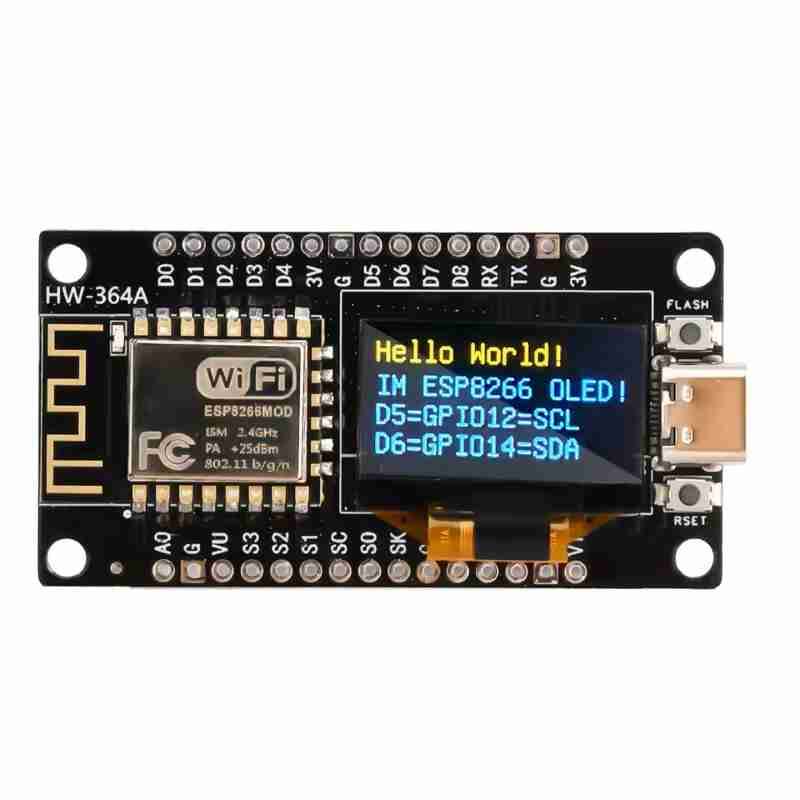 Nodemcu ESP8266 0.96 Inch OLED Wifi Geliştirme Modülü Type-C - 2