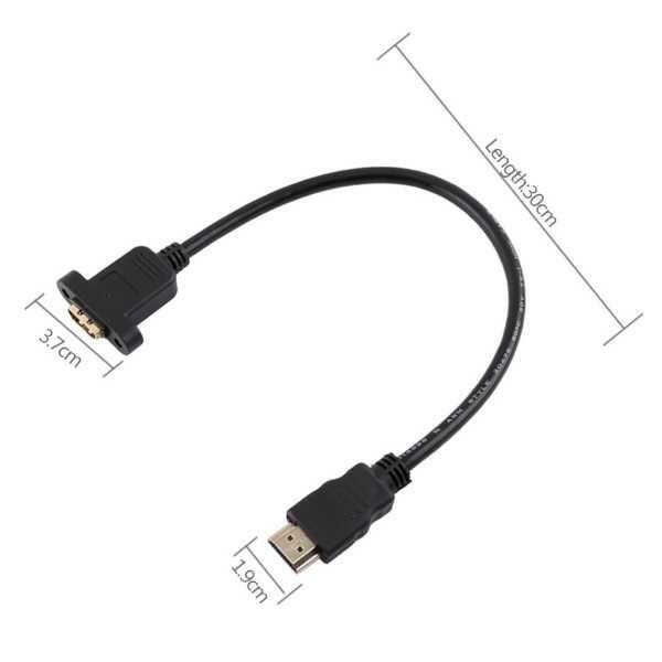 Panel Montajlı HDMI Uzatma Kablosu 30CM - 2