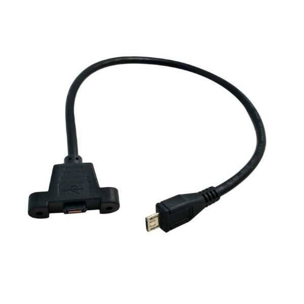 Panel Montajlı Micro USB Uzatma Kablosu - 2
