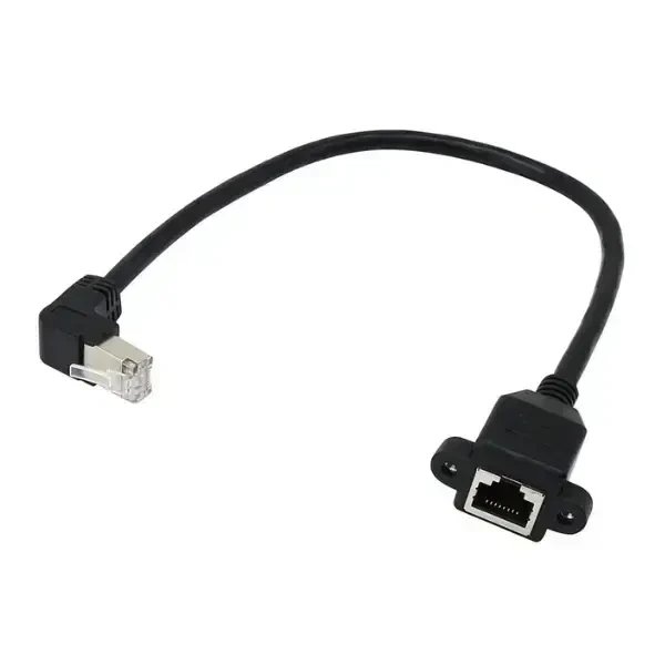 Panel Montajlı RJ45 Ethernet Uzatma Kablosu 30cm - UP - Robolink