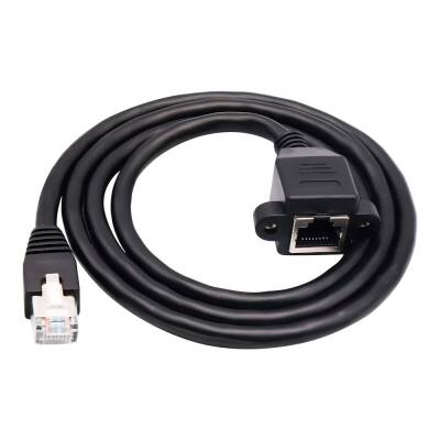 Panel Montajlı RJ45 Ethernet Uzatma Kablosu - 1 Metre - 4 data-big=