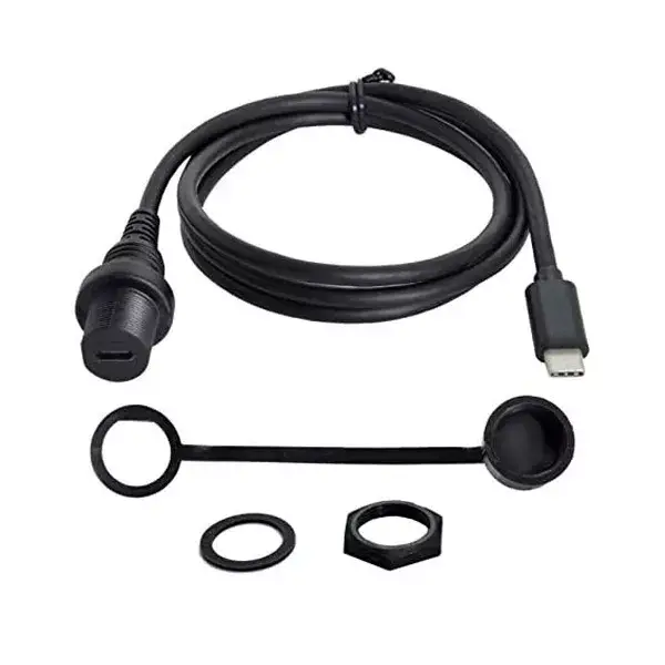 Panel Montajlı Type C USB 3.1 Uzatma Kablosu - 3