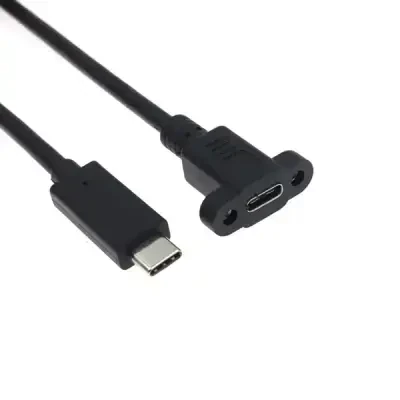 Panel Montajlı Type C USB Uzatma Kablosu - 30cm - 1 data-big=
