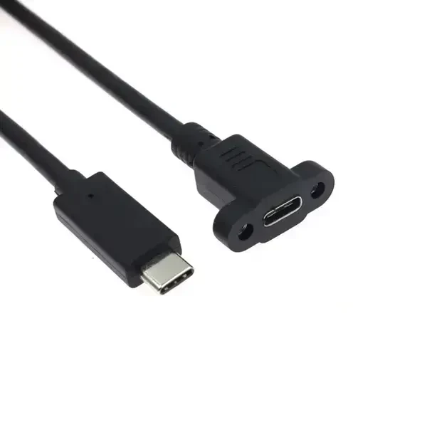 Panel Montajlı Type C USB Uzatma Kablosu - 30cm - 1