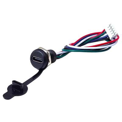 Pano Tip TYPE C USB Dişi 5P Şarj + Data Uzatma Kablosu - 1 data-big=