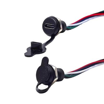 Pano Tip TYPE C USB Dişi 5P Şarj + Data Uzatma Kablosu - Robolink (1)