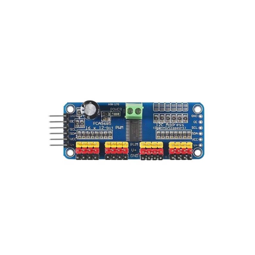 PCA9685 16 Kanal 12-bit PWM Sürücü - 1