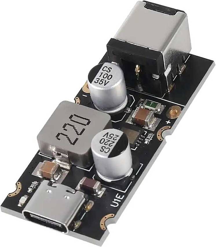 PD65W Type-C USB Qc3.0 5V 9V 12V 20V Hızlı Şarj Modülü – 2.1x5.5 Jack - 1