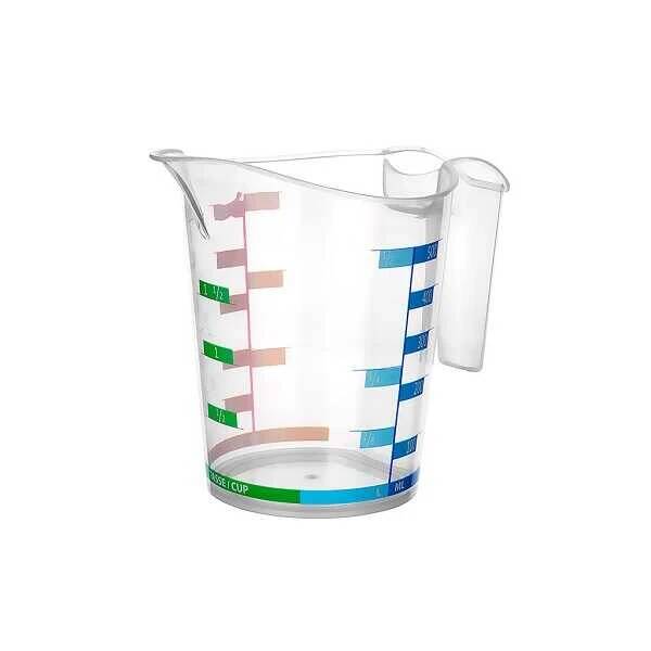 Plastik Ölçü Kabı 500 ml - Renkli Skala - 1