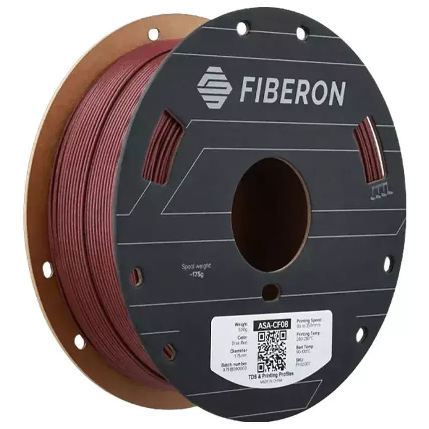Polymaker Fiberon ASA-CF08 Filament Koyu Kırmızı - 500gr - Polymaker