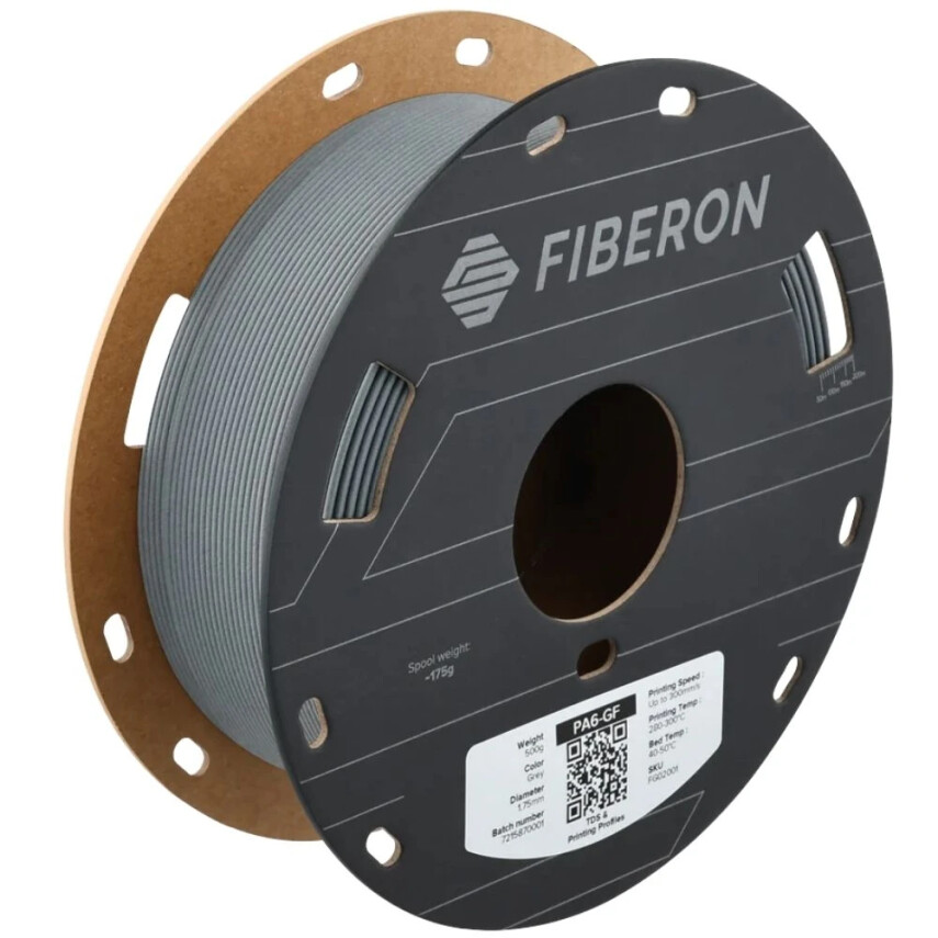 Polymaker Fiberon PA6-GF25 Filament Gri - 1