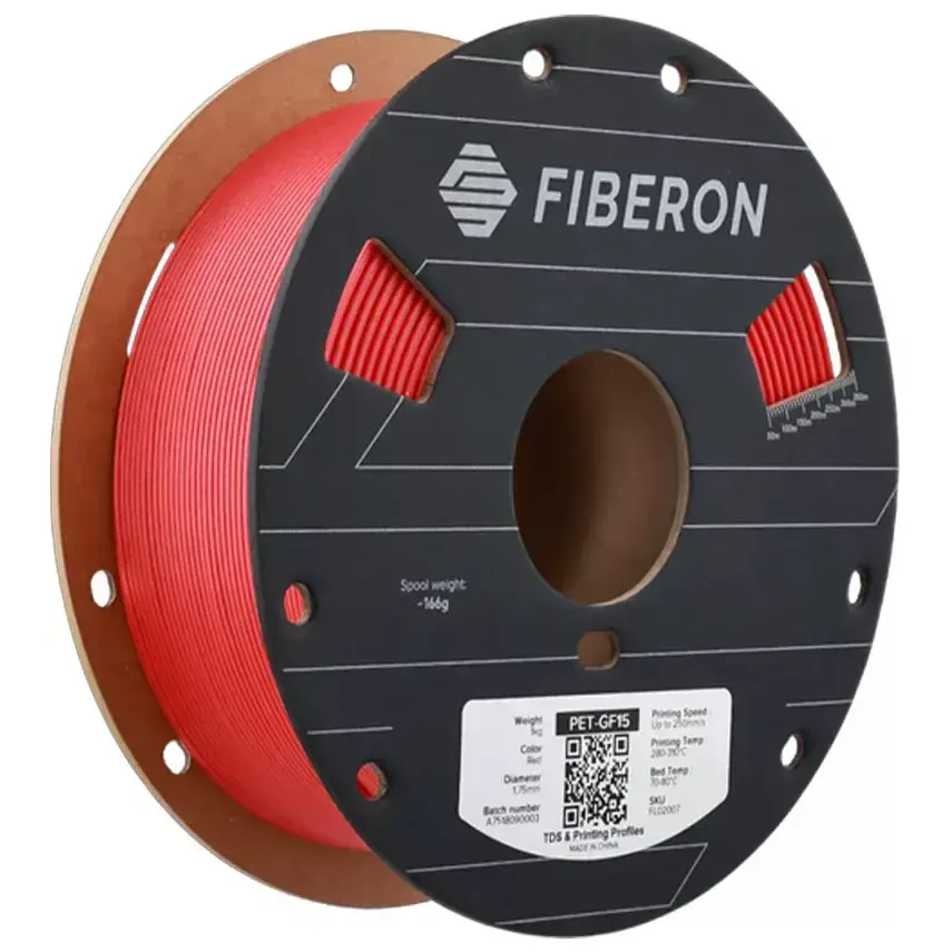 Polymaker Fiberon PET-GF15 Filament Kırmızı - 1