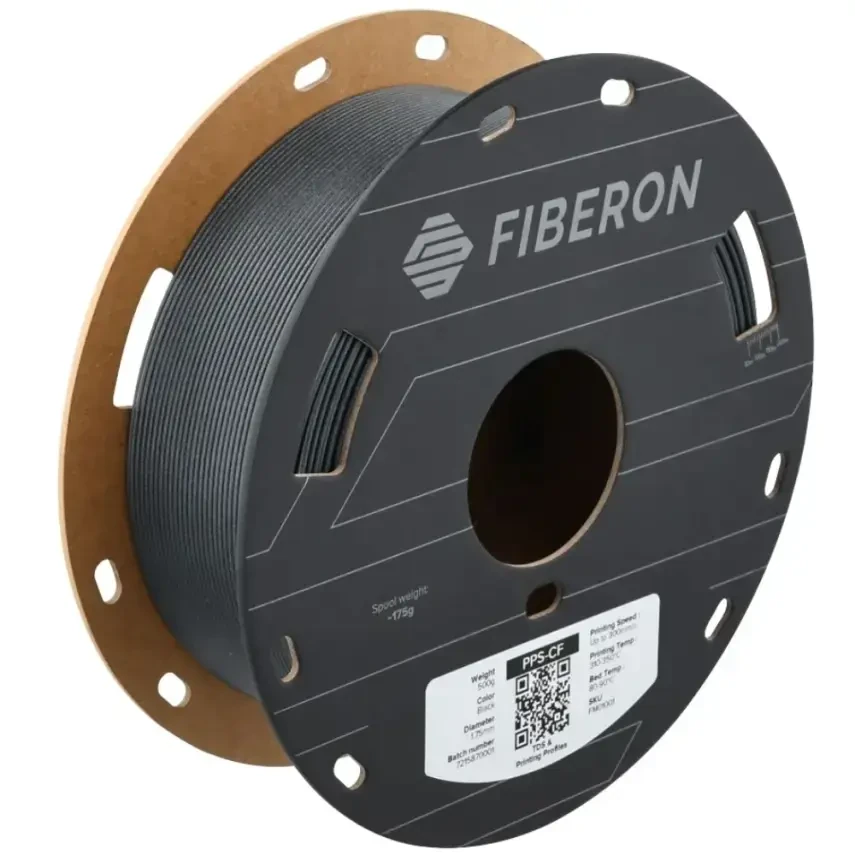 Polymaker Fiberon PPS-CF10 Filament Siyah - 1