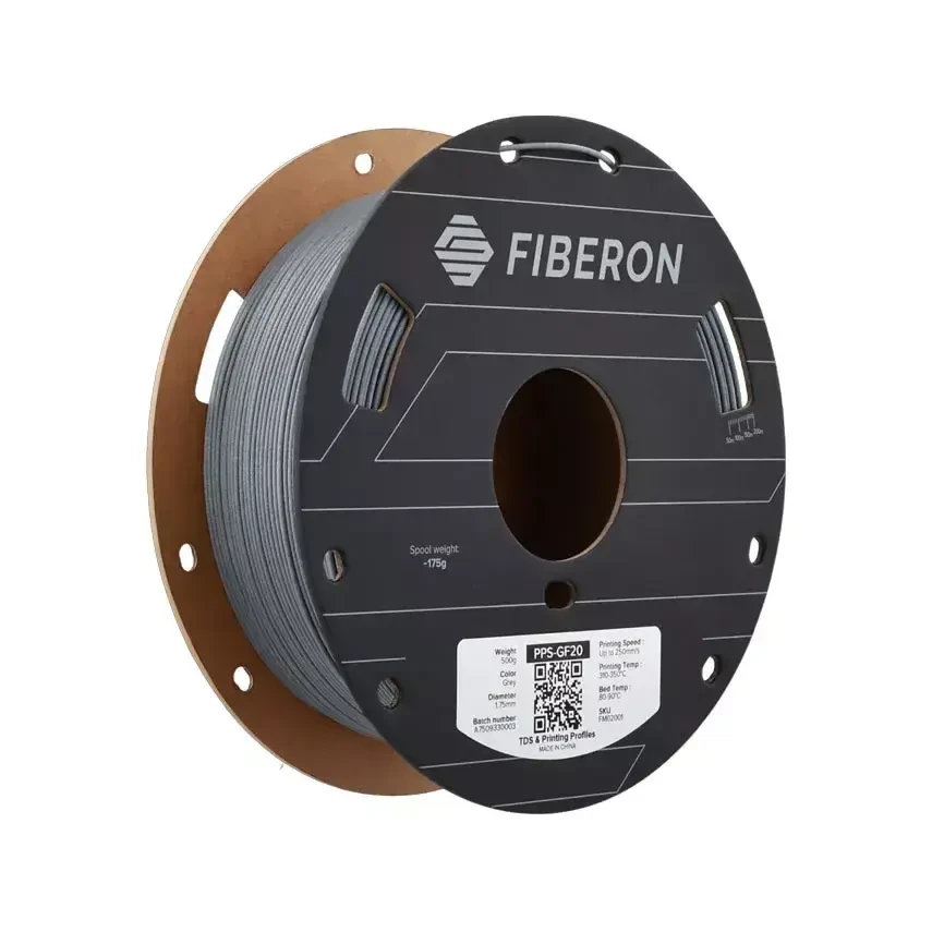 Polymaker Fiberon PPS-GF20 Filament Gri - 1