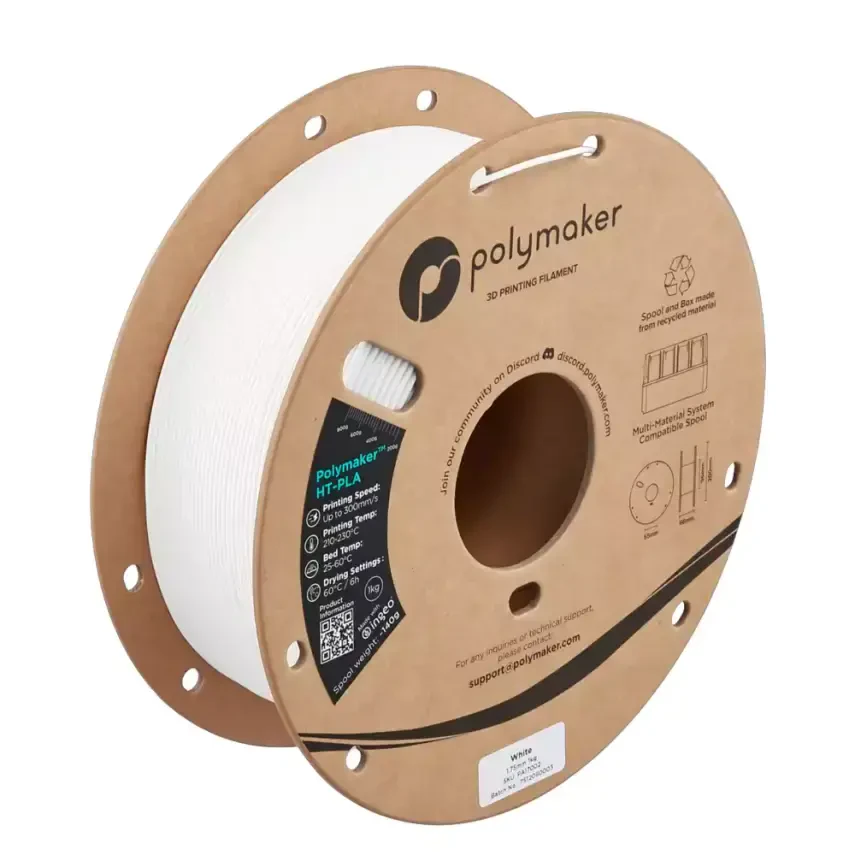Polymaker HT-PLA Filament Beyaz - 1