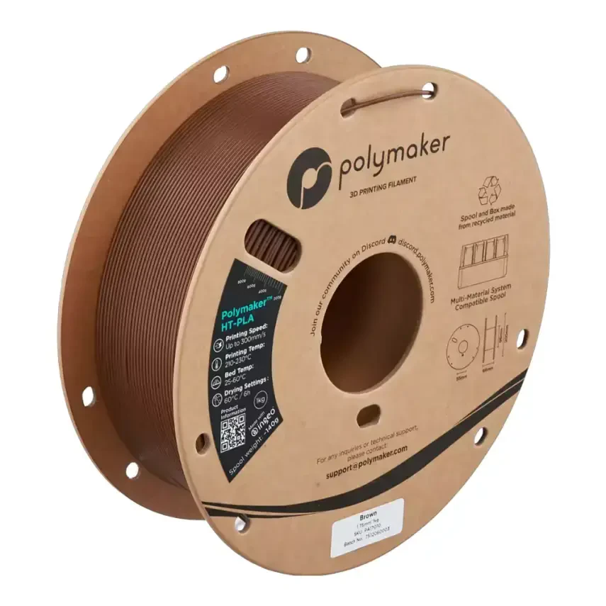 Polymaker HT-PLA Filament Kahverengi - 1