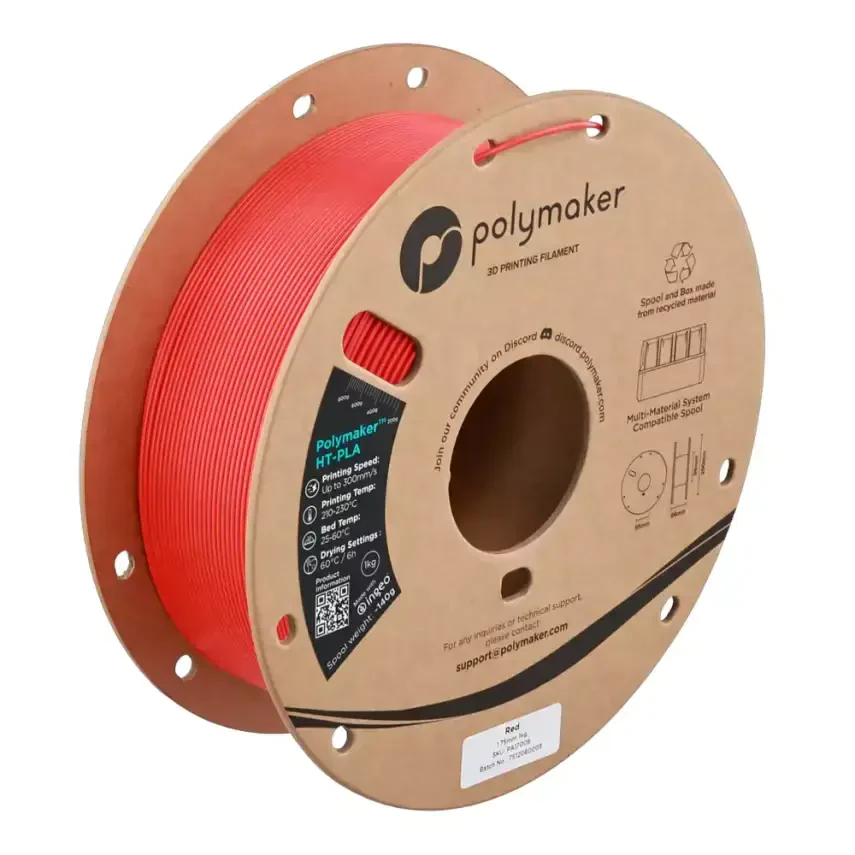 Polymaker HT-PLA Filament Kırmızı - Polymaker