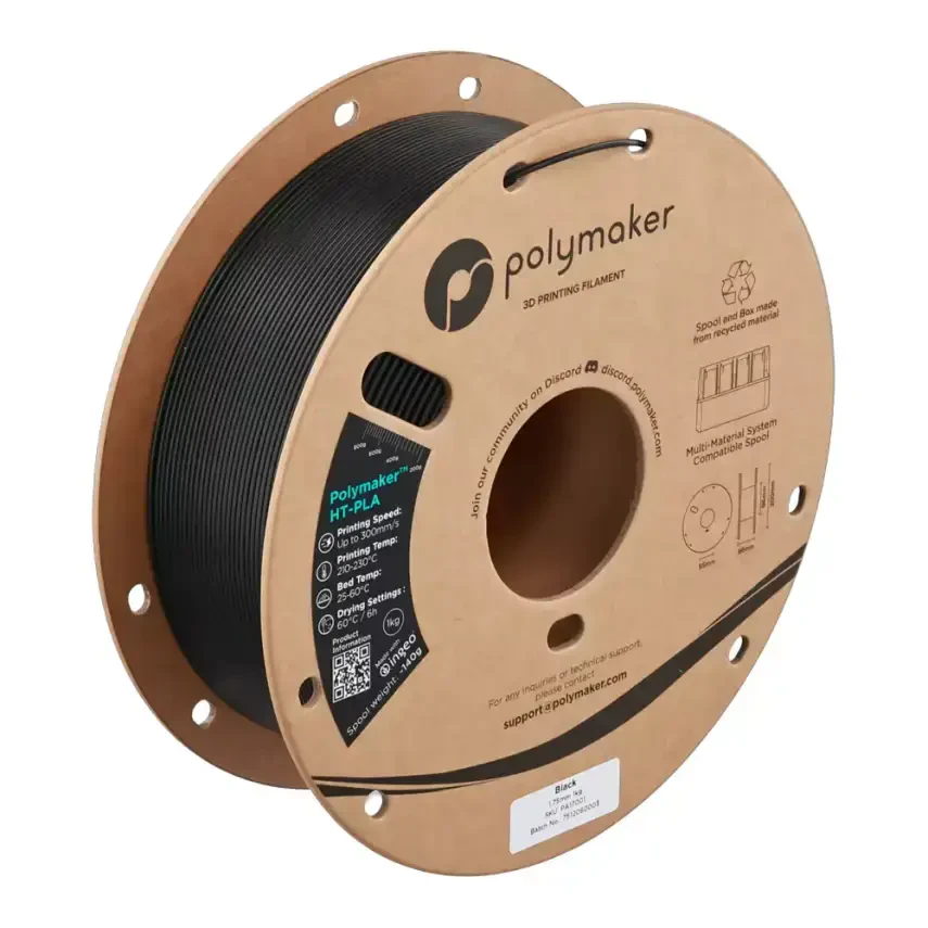 Polymaker HT-PLA Filament Siyah - 1