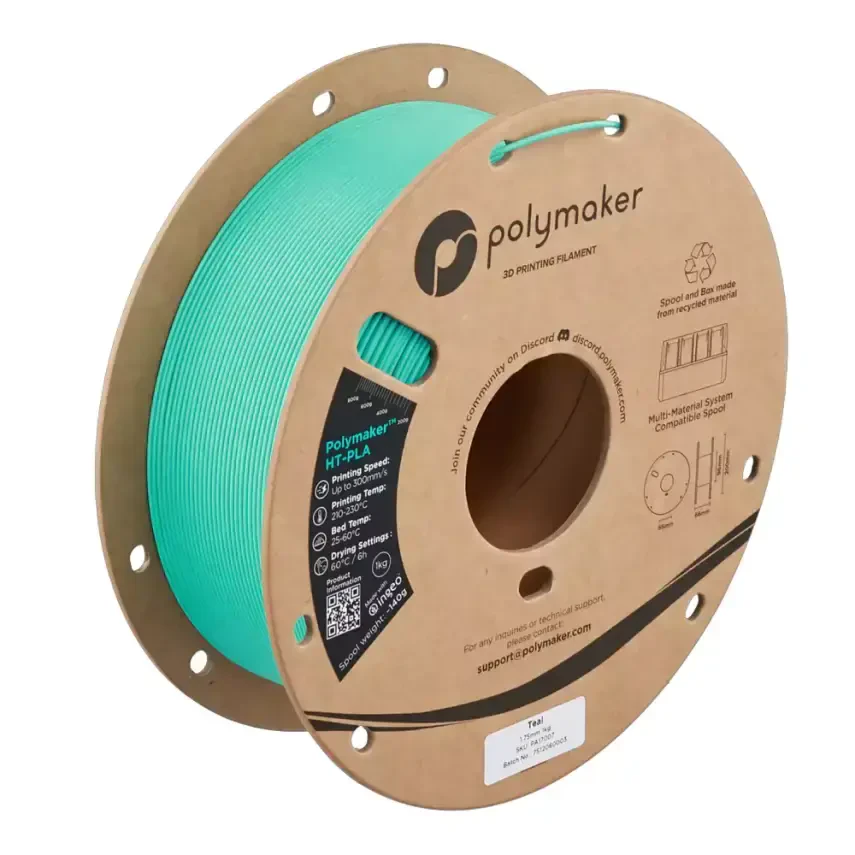 Polymaker HT-PLA Filament Turkuaz - 1