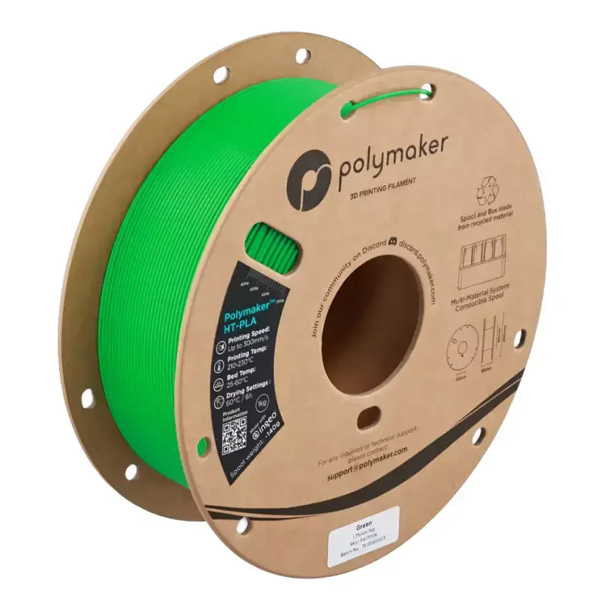 Polymaker HT-PLA Filament Yeşil - 1