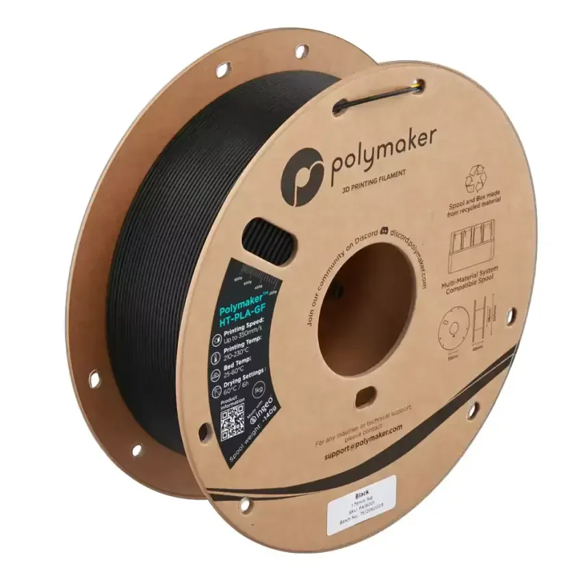 Polymaker HT-PLA-GF Filament Siyah - 1